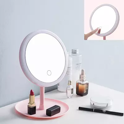 Adjustable angle LED Light mirror