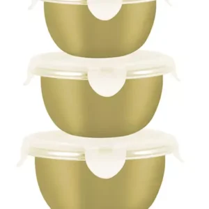 "STAINLESS STEEL KITCHEN BOWL 3PC SET, Size: 14cm, 16cm, 18cm"