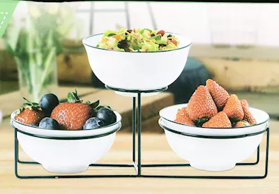 1+3pcs Ceramic Bowl 4.25"