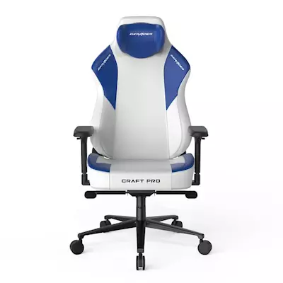 DXRacer Craft Pro Classic Gaming Chair - White/Blue - CRA-PR001-WB-H1