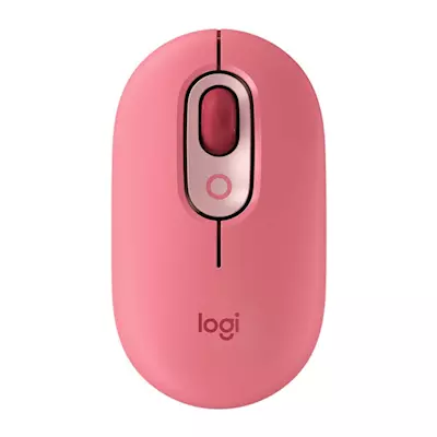 Logitech Pop With Emoji Wireless/Bluetooth Mouse - Pink