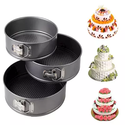 3PCS ROUND SHAPE CAKE MOULD- 24,26,28CM