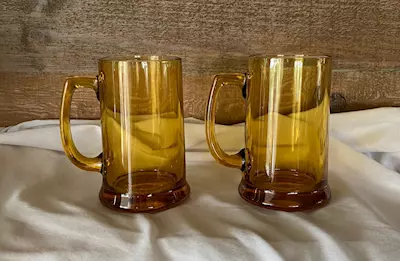 2pcs Glass Mug Set 460 ML