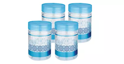 GRACE 4PCS CONTAINER SET WITH MEASURING SPOONS (1100mlX4)